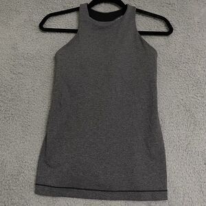 Lululemon Women's Size 4 Gray Polyester Tank Top Sleeveless Solid Gym